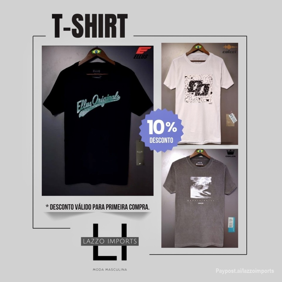 As melhores T-shirts estão voando! Corre e garante a sua antes que acabe. ⏳🚀